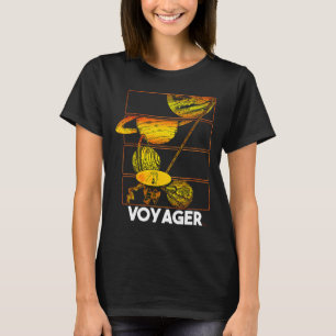 T-shirt Voyager sonde spatiale Système solaire spatial Pla