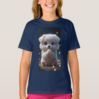 T-shirt "Voyages de chiot - Chiot feutré au coeur