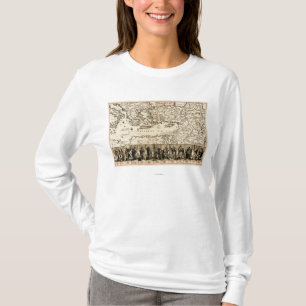 T-shirt Voyages de la carte de PaulPanoramic d'apôtre