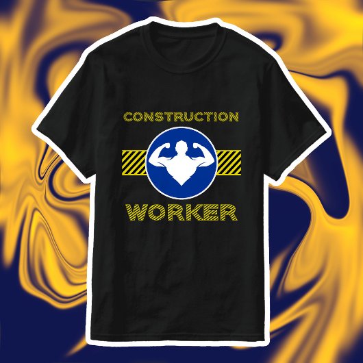 T-shirt Voyageur de construction Funny Bodybuilder Panneau