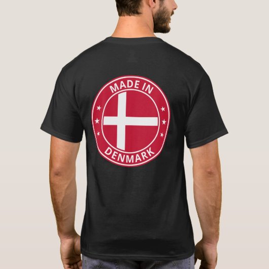 T-shirt Voyageur Global - Fabriqué À Danmark | Danemark (M (Dos)