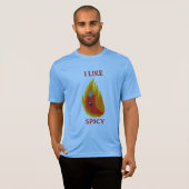 T-shirt Voyageur, gourmand, drôle, extraverti et design mi (Devant entier)