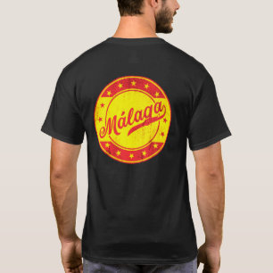 T-shirt Voyageur mondial - Malaga, Espagne