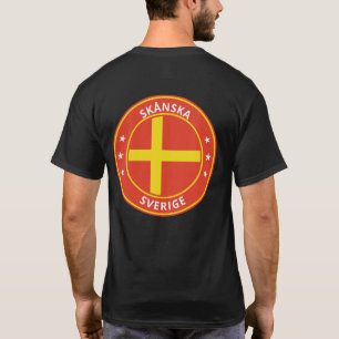 T-shirt Voyageur mondial - Skanska, Sverige   Suède (Modif