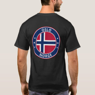 T-shirt Voyageur mondial - "Ville", Norge Norvège (Modif