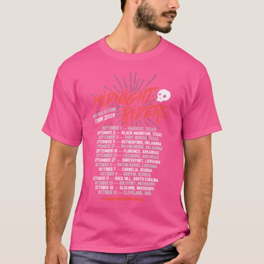 T-shirt Voyageurs de minuit - Pas de tour de salut (Devant)