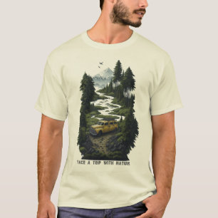 T-shirt Voyagez avec Vintage Nature Portraits