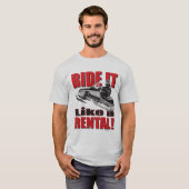 T-shirt Voyagez comme une location (Devant entier)