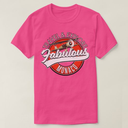 T-shirt Voyagez explorer Monaco fabuleux (Design devant)