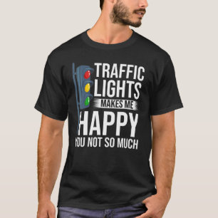 T-shirt Voyant de trafic Signal vert jaune rouge Stop Styl