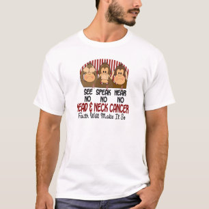 T-shirt Voyez que parler n'entendez aucun cancer de la