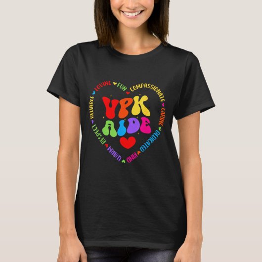 T-shirt Vpk Aide First Day Of Back To School Appreciation (Devant)