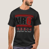 T-shirt VR6 Réglage moteur Golf Voiture Cylindre Commande (Devant)