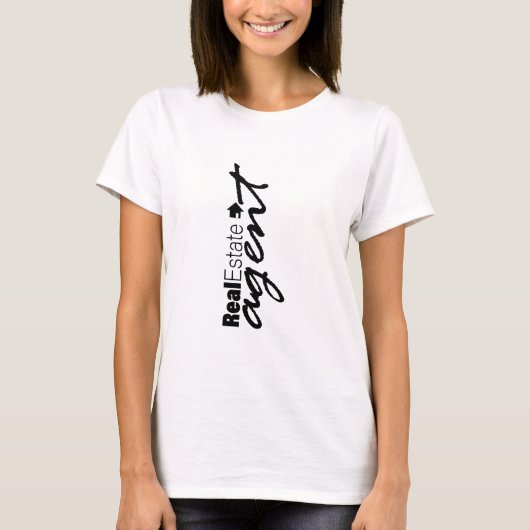 T-shirt Vrai agent immobilier Drk (Devant)