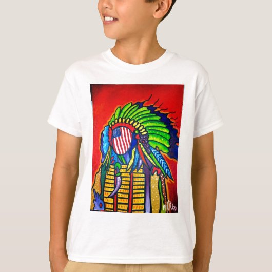 T-shirt Vrai Américain (Devant)