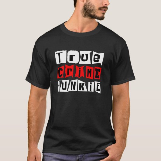 T-shirt Vrai crime Junkie Long Sleeve (Devant)