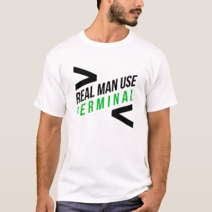 T-shirt Vrai terminal d'utilisation d'hommes