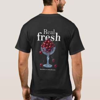 T-Shirt Vraie Cerise Fraîche | Cerises Douces Frui