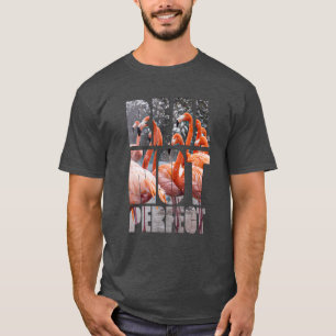 T-shirt Vraie Citation Pas Parfaite Flamant rose Oiseaux t
