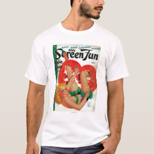 T-shirt Vraie couverture de magazine d'amusement d'écran