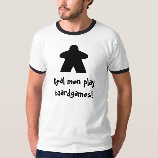 T-shirt Vraiment men play boardgames ! (Devant)