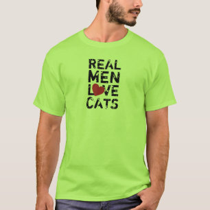 T-shirt Vrais chats d'amour d'hommes