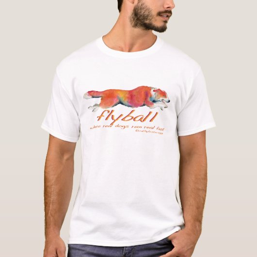T-shirt Vrais chiens de Flyball (Devant)