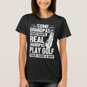 T-shirt Vrais Grands-Pères Jouent au Golf Drôle de Golf Gr