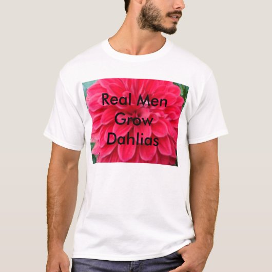 T-shirt Vrais hommes GrowDahlias (Devant)