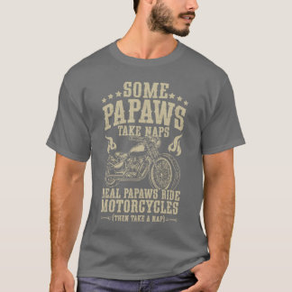 T-shirt Vrais Papas pilotent un Motard Papa Biker Papy