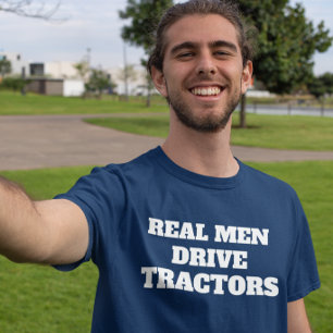 T-shirt Vrais tracteurs drôles d'entraînement d'hommes