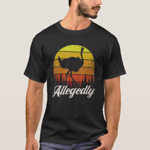 T-shirt Vraisemblablement Autruche Vintage Autruche Fa