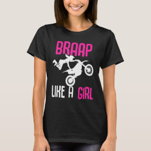 T-shirt Vroom comme une fille Vélos tout-terrain Motocross