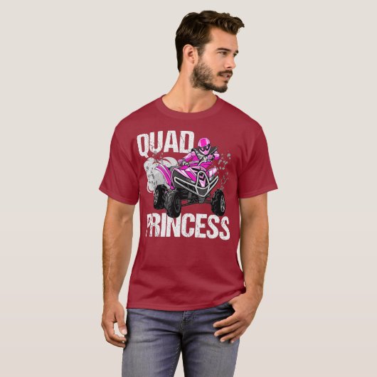 T-shirt VTT 4 roues quadruple Princess MX (Devant entier)