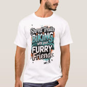 T-shirt VTT avec un ami à fourrure (Devant)