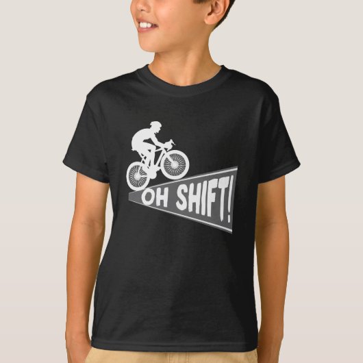 T-shirt VTT cycliste Oh Shift Mountain (Devant)