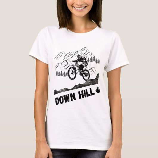 T-shirt VTT Descente (Devant)