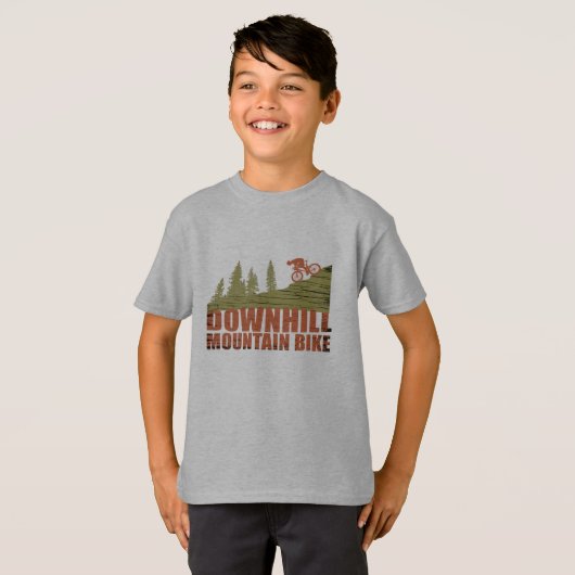 T-shirt VTT Downhill (Devant entier)