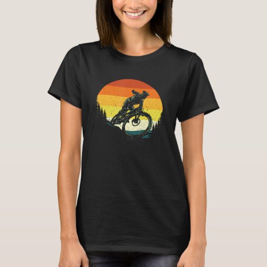 T-shirt VTT Downhill - Vélo Lover MTB Mountain (Devant)