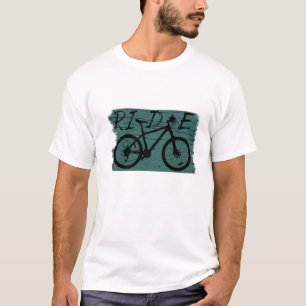 T-shirt VTT Downhill Vintage - Faire du Vélo de Montagne