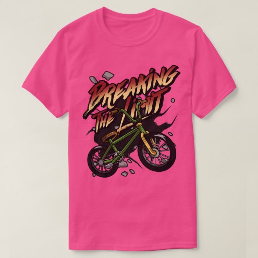 T-shirt VTT en Forêt avec pierres (Design devant)