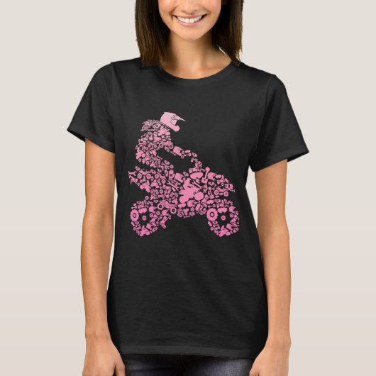T-shirt VTT Girl Quad Bike 4 Wheeler Funny Quad pour femme (Devant)