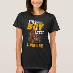 T-shirt VTT Outfit 4 roues Mudding Boys Four Wheeler