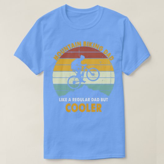 T-shirt VTT Papa Comme Un Père Régulier Mais Glacière (Design devant)