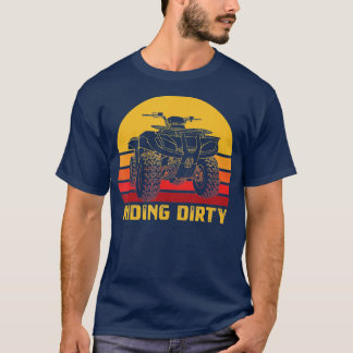 T-shirt VTT Quad Vélo équitation Sale Rétro Tout Terrain V