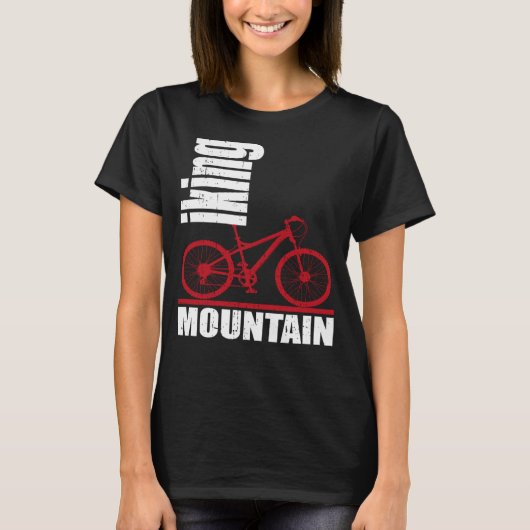 T-shirt VTT vélo de montagne (Devant)
