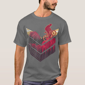 T-shirt VTT vintage Mountain VTT Downhill Cyclist Park Tr