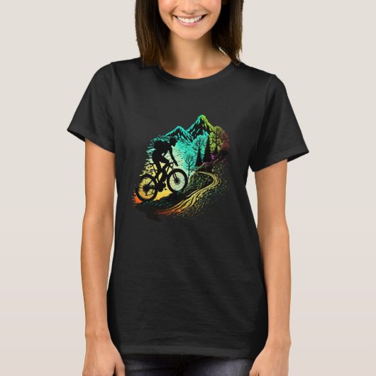 T-shirt VTT VTT cool Pour Hommes Femmes Enfants (Devant)