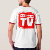 T-shirt Vu à la TV - Personnalisé (Dos)