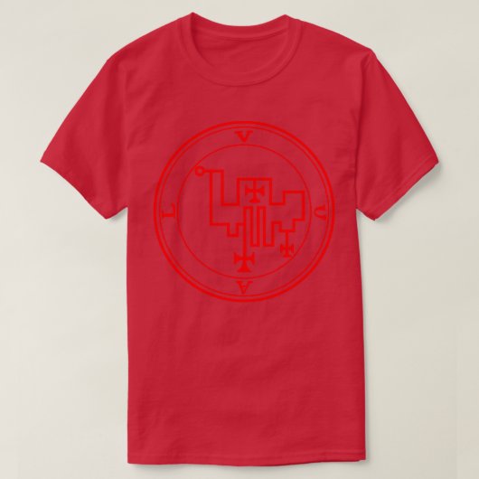 T-shirt Vual Sigil donne l'amour des femmes rouge (Design devant)